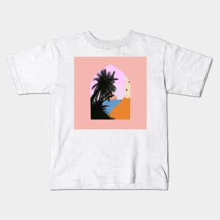 Mediterranean sea view Kids T-Shirt